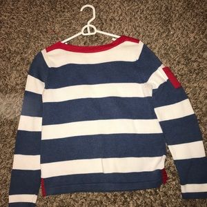 Red White & Blue Striped Sweater